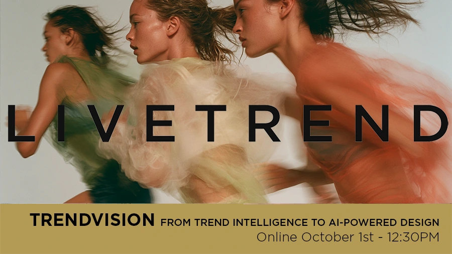 TrendVision webinar: fashion models in green, cream and coral garments